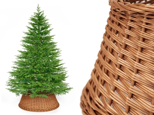 Kosz wiklinowy 45cm do stojaka choinkowego kolor naturalny